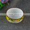 Japanese Style Flower Yellow Ceramic Bowl Bulk Big Porcelain Bowls