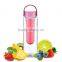 water bottle fruit infuser	FDA approved bpa free plastic Tritan fruit infuser bottle 26 oz