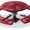 Arlau outdoor table set with umbrella