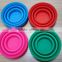 2016 hot selling food grade collapsible silicone folding cup