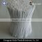clear/white galvanized wire plastic twist tie