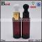 30ml frosted glass whip cream bottles with lotion pump and clear cap
