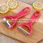 Plastic handle good quality stainless steel vegetable and fruit peeler