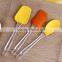 Factory price colorful silicone material silicone spatula spoon set