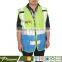 High visibility work safety vest reflective safety clothing