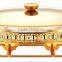 3Liter Small gold & silver chafing dish luxury chafing dish oval chafing dish