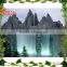 New sale , Home, garden, Square , Outdoor mini colorful LED natural stone waterfall fountain
