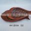 Leaf round bamboo plates in various shape bamboo decoration