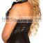 Factory Wholesale Women Hot Fashion Black red PVCLeather Corset top quality