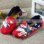 slip-on no laces fashion stylish england national flag style fabric shoes for kids children boys girls or adults
