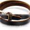 Beautiful attractive simple and sober leather bracelet for teens mens and womens cross bracelet