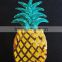 Pineapple applique embroidery designs custom fruit embroidery sequin patch