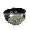 Fashion words tag bracelets,genuine leather punk bracelets,vintage bracelets bangle