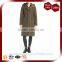 Stand Collar With Inner Knit Collar Down Fill Parka Coat Fur Women