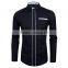 Custom Latest Military Mens Black Casual Oxford Shirt