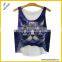 Bulk Custom Fullprint 100% Polyester Fitted Crop Top