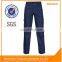 Mens 100% Cotton twill navy blue /orange reflective tape work pants