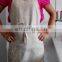 high quality 100% pure linen vintage apron in natural color plain for couple