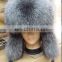 New Man Real Fox Fur Hat Russian Style Winter Warmer Ear Cap