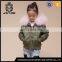 Serviceable Fur Hooded Top Children Baseball Jackets Wholesale Custom Black Jacket