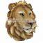 lifelike lion head bust statue wall decoration