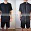 Mens Essential Lengthen Extended Back Full Zipper Design Long Sleeve Tops Tee