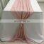 TR041#86 dusky pink crepe de chine ding restaurant table runner for square tables