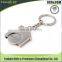Promotional metal keychain custom house shaped trolley coin keyring