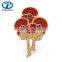 Wholesale Enamel Buckley Crystal Poppy Flower Brooch