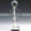 Custom Sculptures Ball Glass Trophy