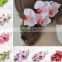 New design colorful flower hairpin for bride,women moth orchid hair clips