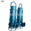 Abrasive solids centrifugal submersible pumps