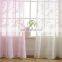 Floral Embroidered Beautiful Elegant Natural Light Flow Sheer Voile Gauze Curtains for Bedroom