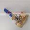 low price brass spring close ball valve DN25 1inch