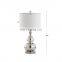 China classical calabash shape creative custom clean glass base cheap bedside lamps for office restaurant hotel