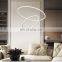 Led post modern chandelier living room lamp Nordic restaurant lamp acrylic study room lighting
