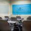 Large size glass magnetic dry erase white board used in meeting room