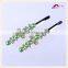 Charming Factory Price Multi Colors Elegant Hair Grips Metal Crystal Decorated Flower Shape Ceramic Beads Hair Clips For Girls