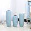 Nordic Fresh Hand Made Large Blue Ceramic Vase For Hotel Office Home Decor
