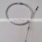 China supplier bajaj 205 E45 gear cable manufacturer 3 wheel spare part tricycle assembly white color gear shift cable