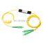 1*2 Fiber Optic Splitter ABS Box 1310/1550nm Customized Split Ratio SC/UPC 1x2 FBT PLC Fiber Splitter