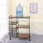 K&B metal storage rack shelf with drawer multifunctional storage racks holders with wheel