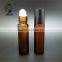 10ml Frosted amber glass roll on bottle