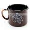 350ml 500ml new trending product Customized personalized 12oz Dishwasher safe custom enamel mug