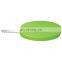 Custom fashion gift PU foam printed logo oval shape floating key chain
