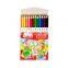 12 glitter high quality drawing soft core kids mini colored pencil