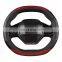 Suitable car steering wheel cover carbon fiber leather interior Car accessories Steering wheel cover for Peugeot 3008 4008 5008