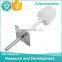 bathroom accessories plastic toilet cleaning brush with white brush head