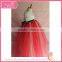 Bowknot gentle orange tutu dress fluffy voile girl's dress children frocks designs