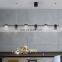 Gold Powder Glass Pendant Light Hanging Ceiling Lamp Golden Metal Pendant Lamp Chandelier LED Lamp